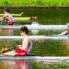 Foto: Jaap Krijtenburg. Eén sterke vertegenwoordiging van de Goudse op NK skiff  2024