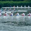 Vlnr: Dauwe, Timme, Hugo, Kasper, Daan, Thijs, Mees en Ruben winnen de J16 8+