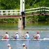 Dauwe. Daan, Koen en Timme in de vierzonder plaatsen zich in de voorwedstrijd voor de finale (foto: Jaap Krijtenburg)